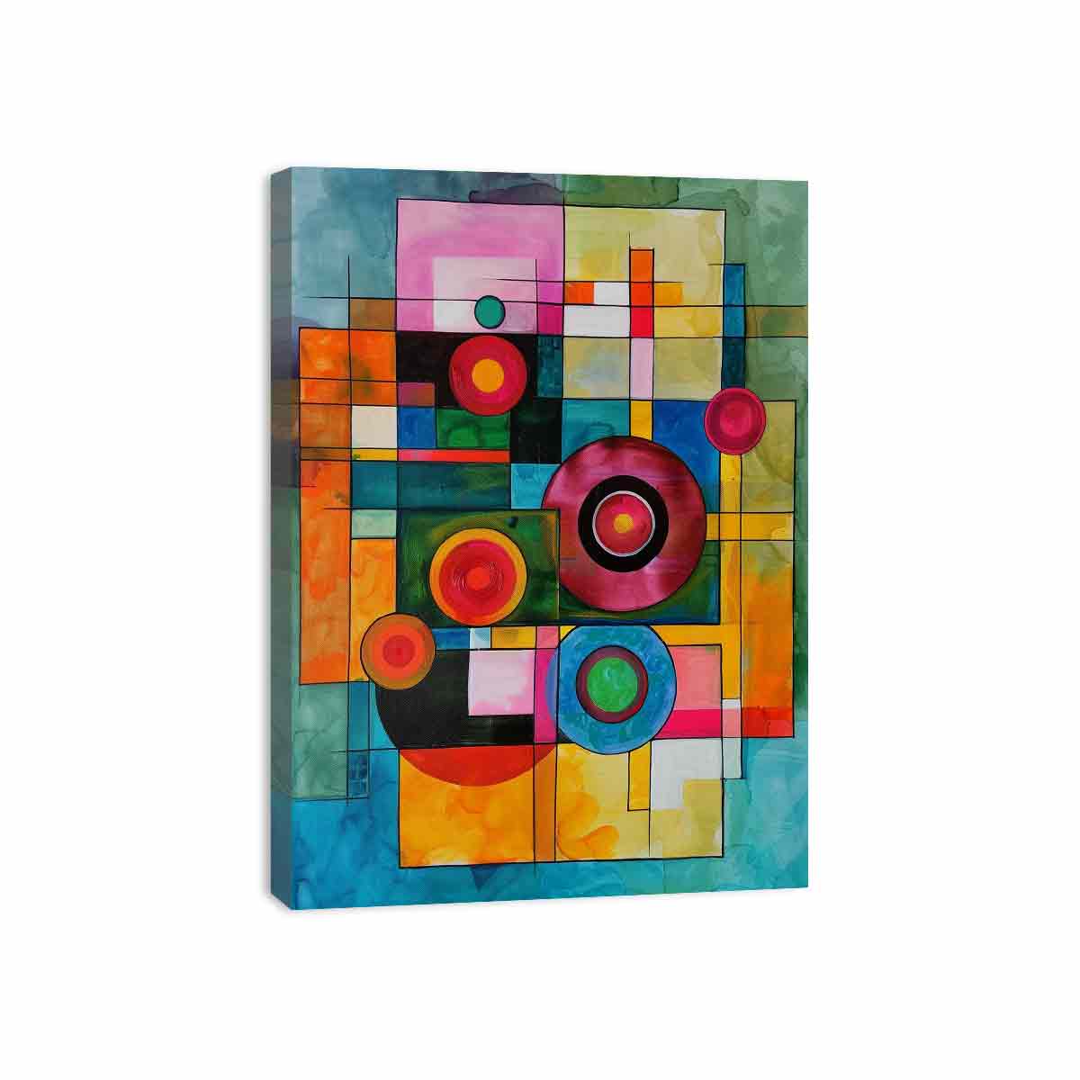 Geometric  Modern Art  Canvas Art Print